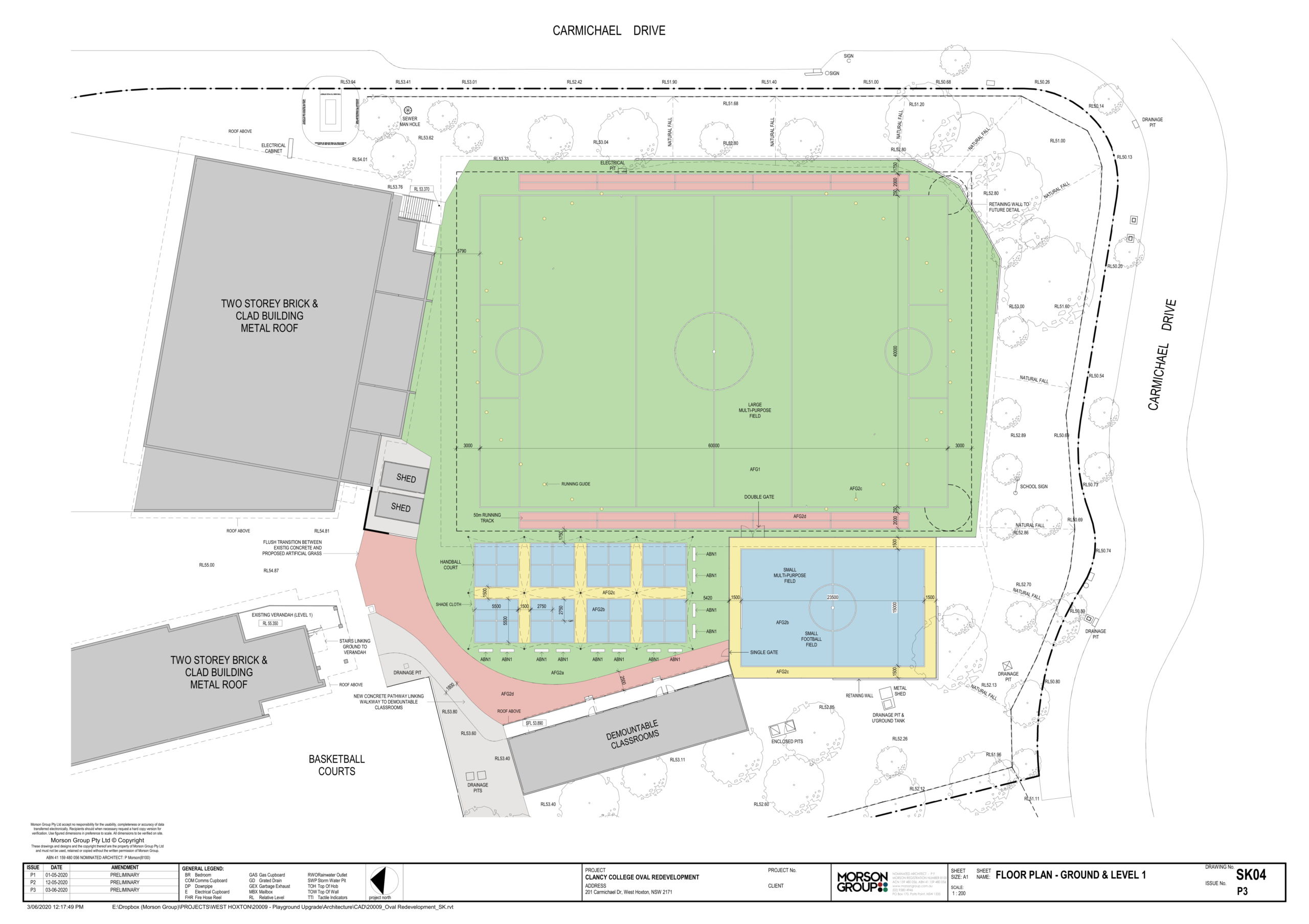 College Oval Plans